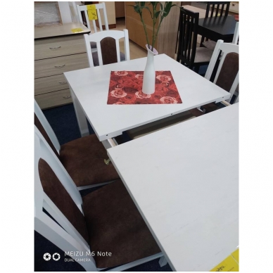 KOMPLĖKTAS STALAS+ 6 KĖDĖS BALTA 2 KOMPLĖKTAS STALAS+ 6 KĖDĖS BALTA 2